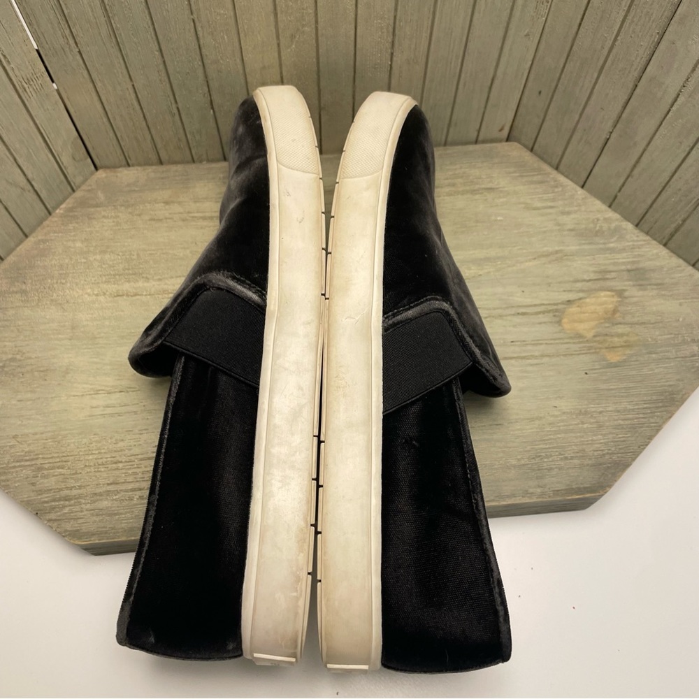 Mens VINCE Grey Velvet Slip On Sneakers 9 - Picture 9 of 9